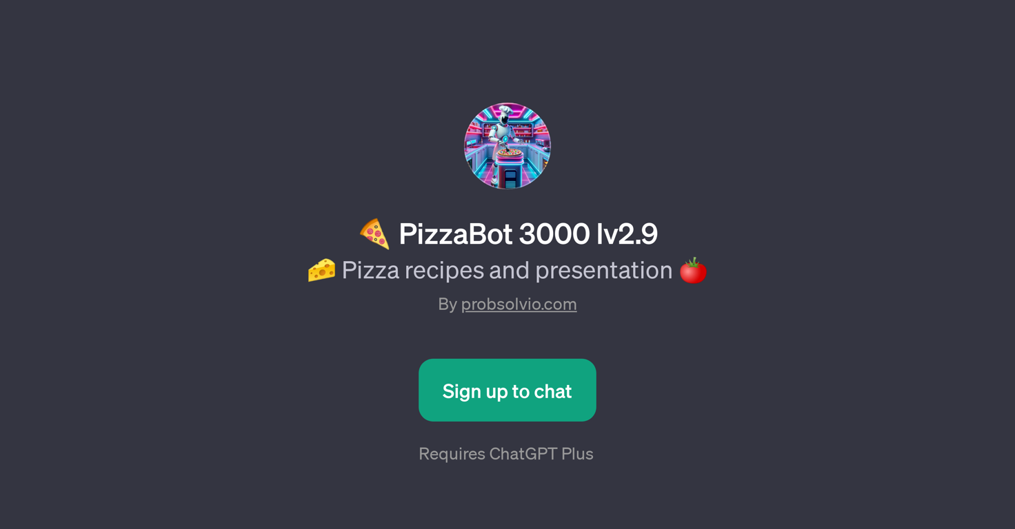 PizzaBot 3000 lv2.9 website