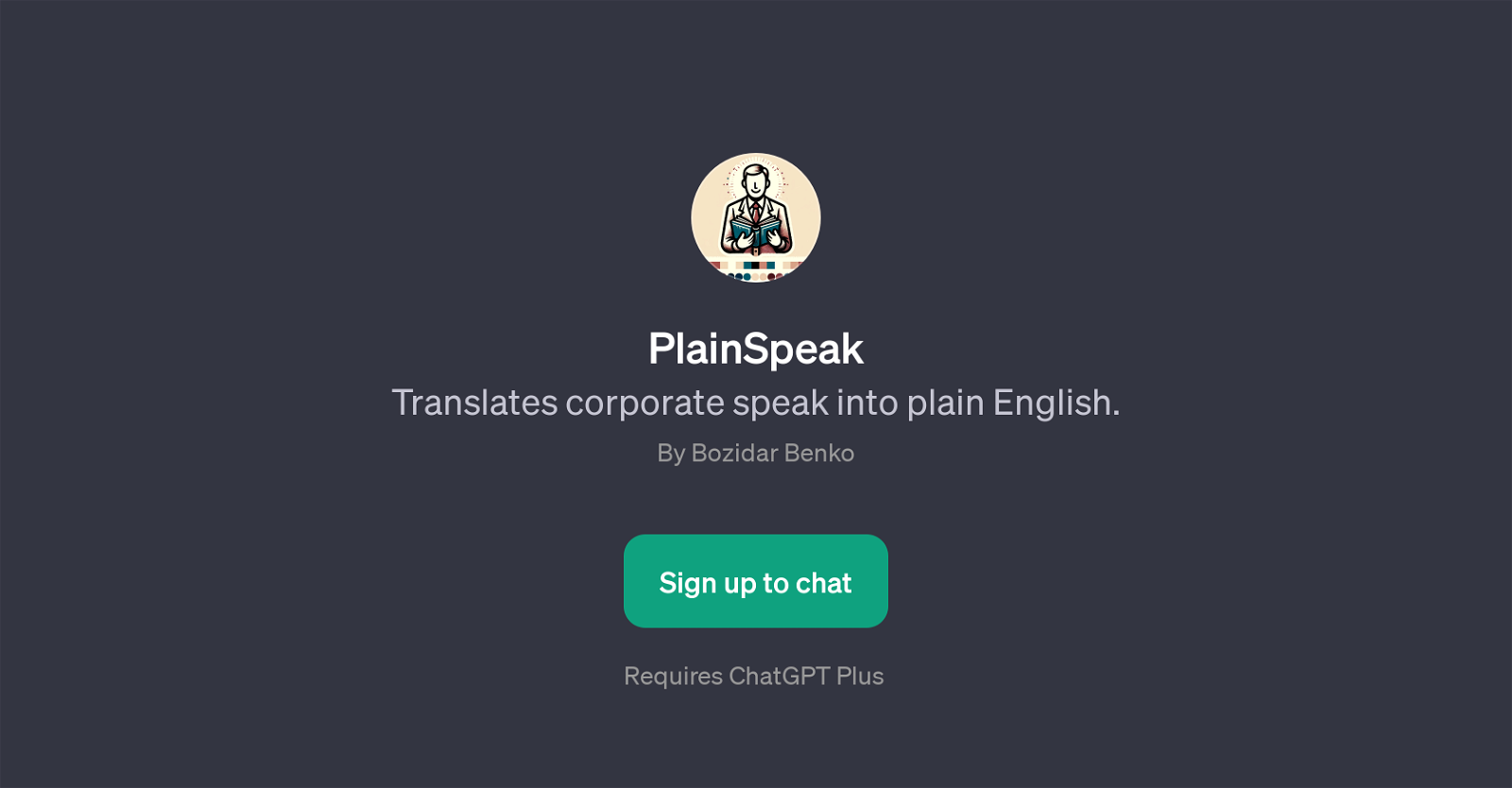 PlainSpeak website