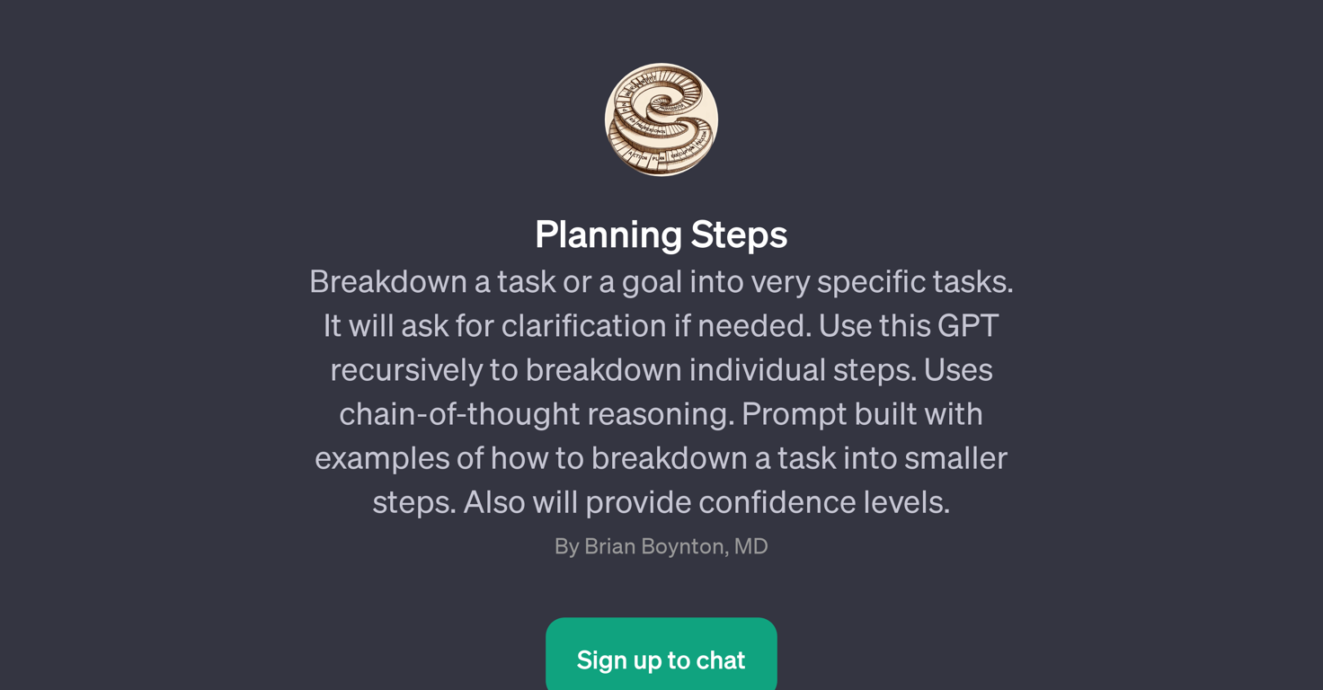 Planning Steps website