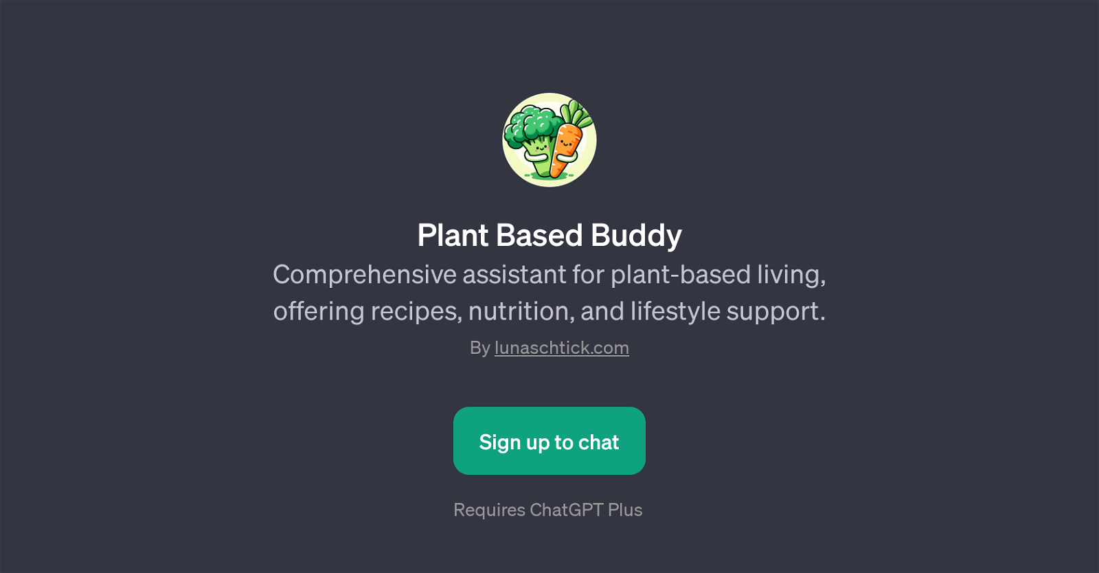 Plant Based Buddy website