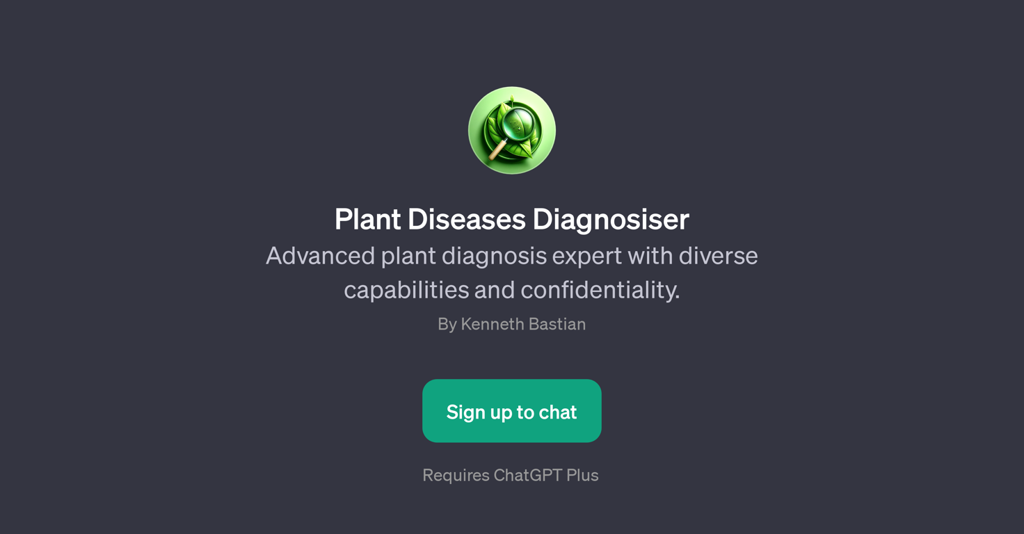 Plant Diseases Diagnosiser website