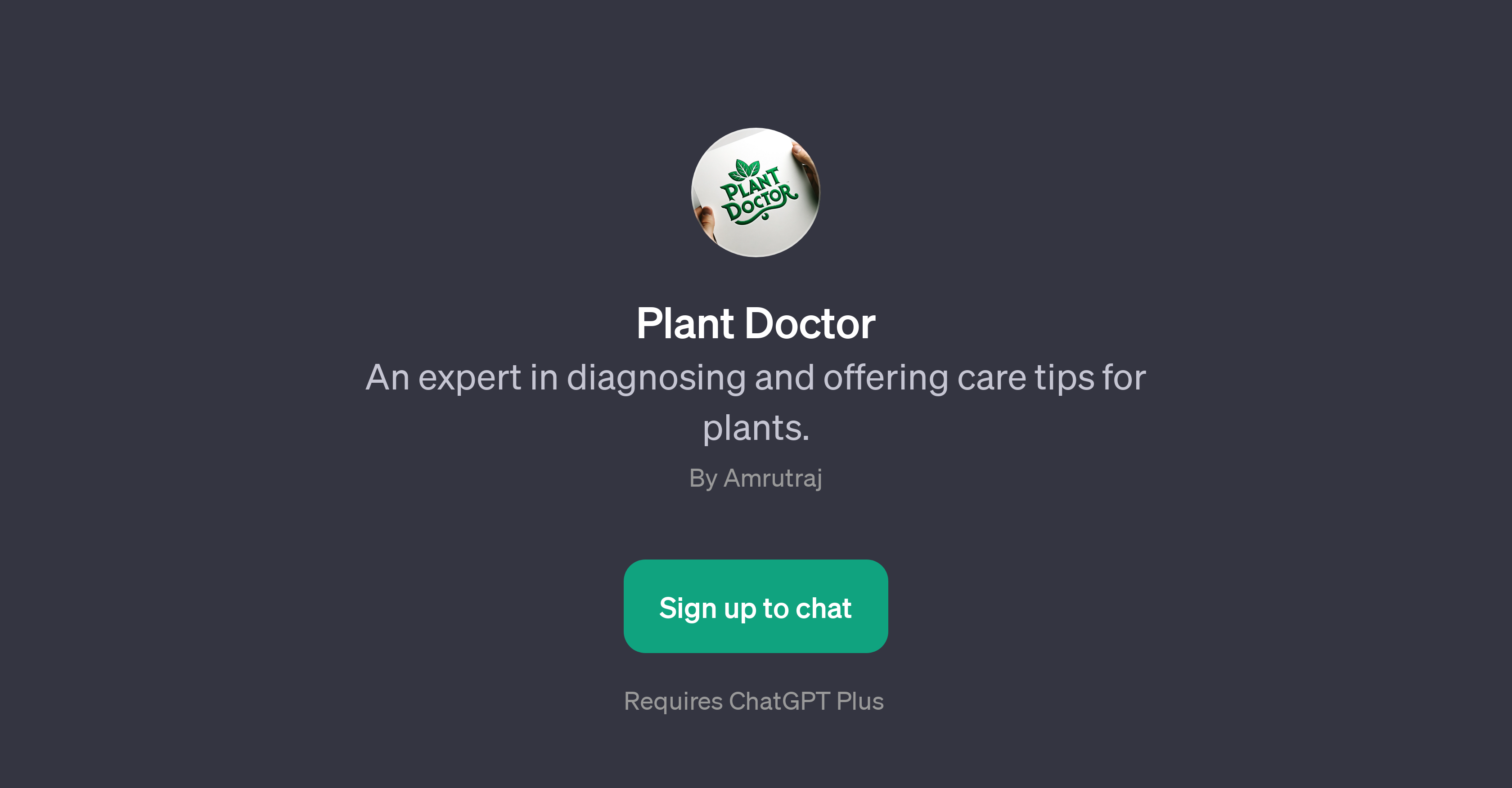 Plant Doctor Plant healthcare TAAFT