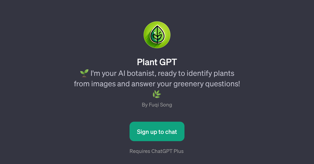 Plant GPT website