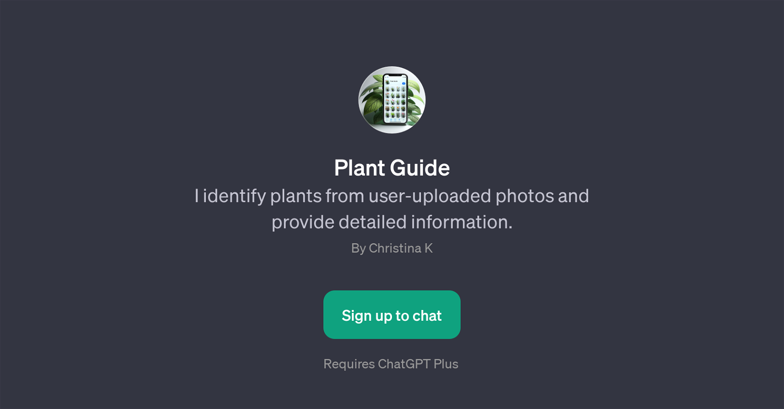 Plant Guide website