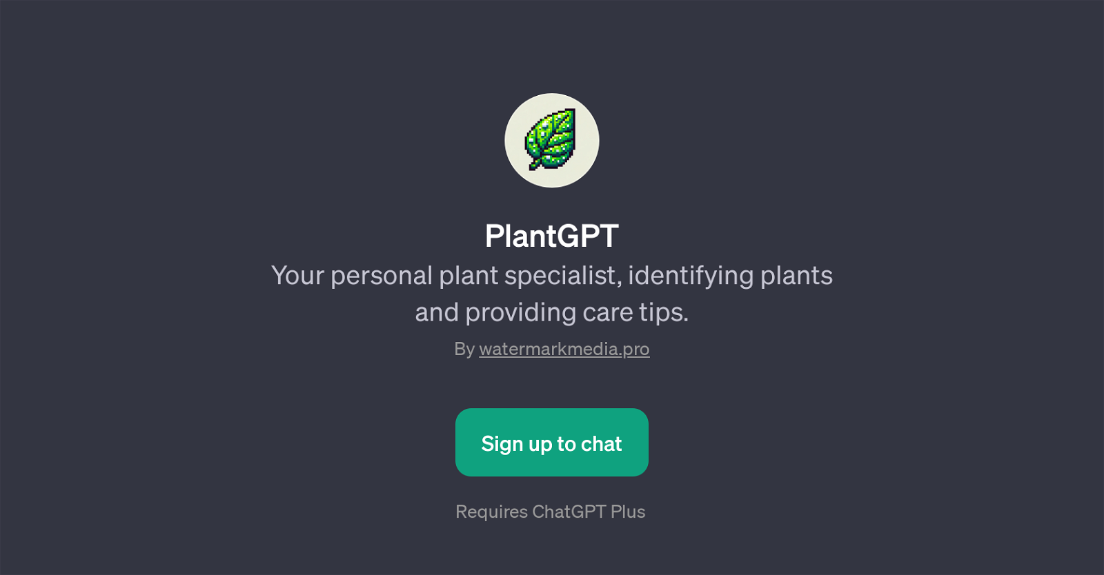 PlantGPT website