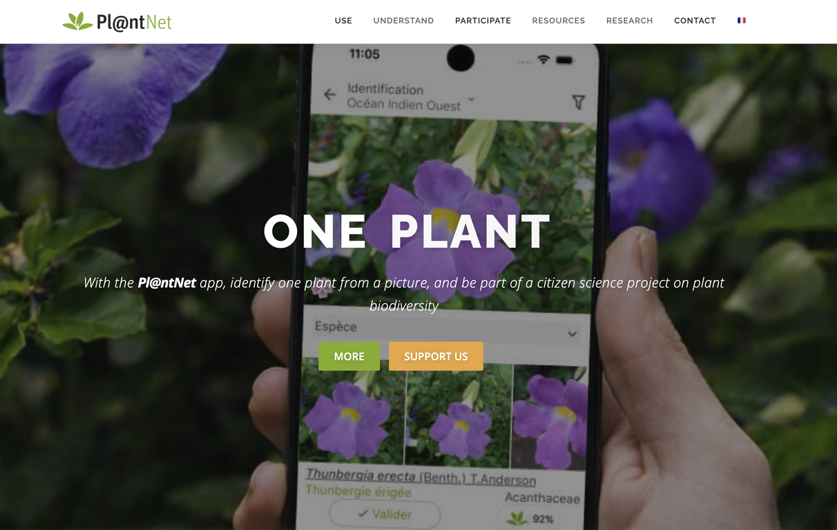 PlantNet website