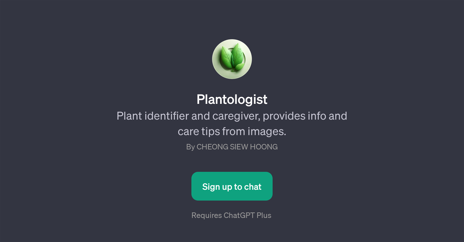 Plantologist website