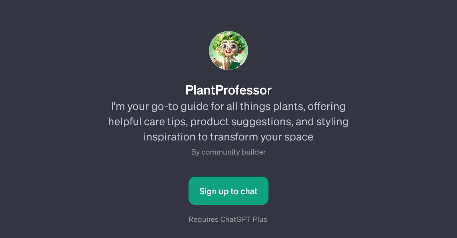 PlantProfessor website