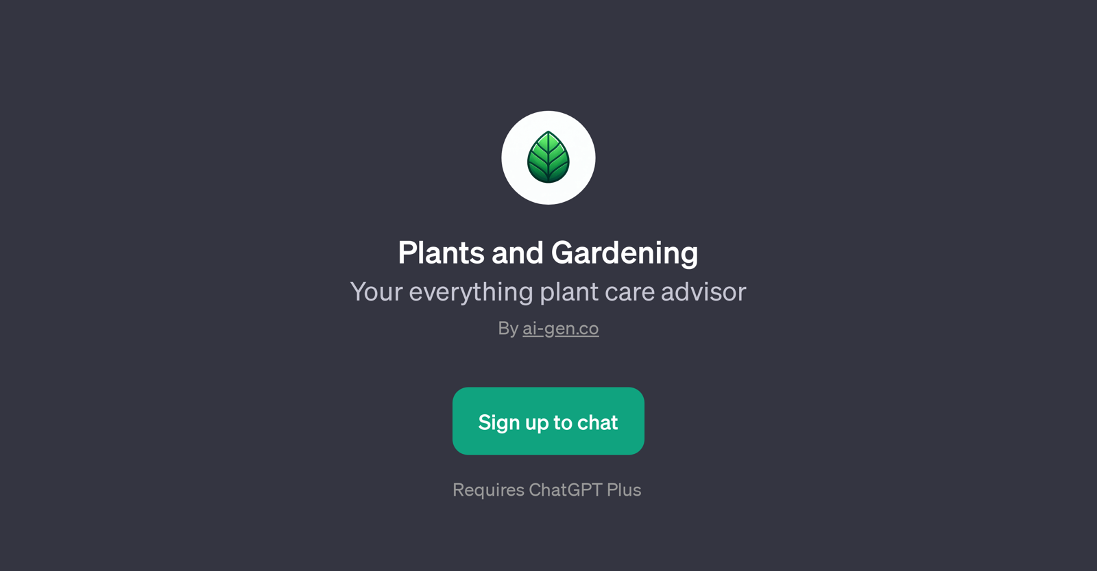 Plants and Gardening website