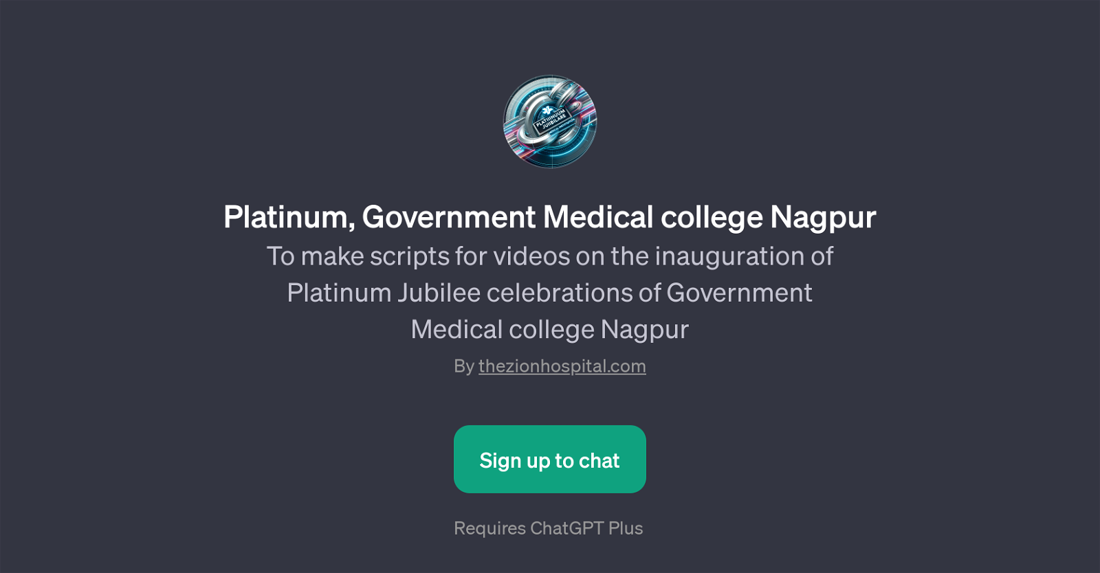 Platinum, Government Medical College Nagpur GPT website