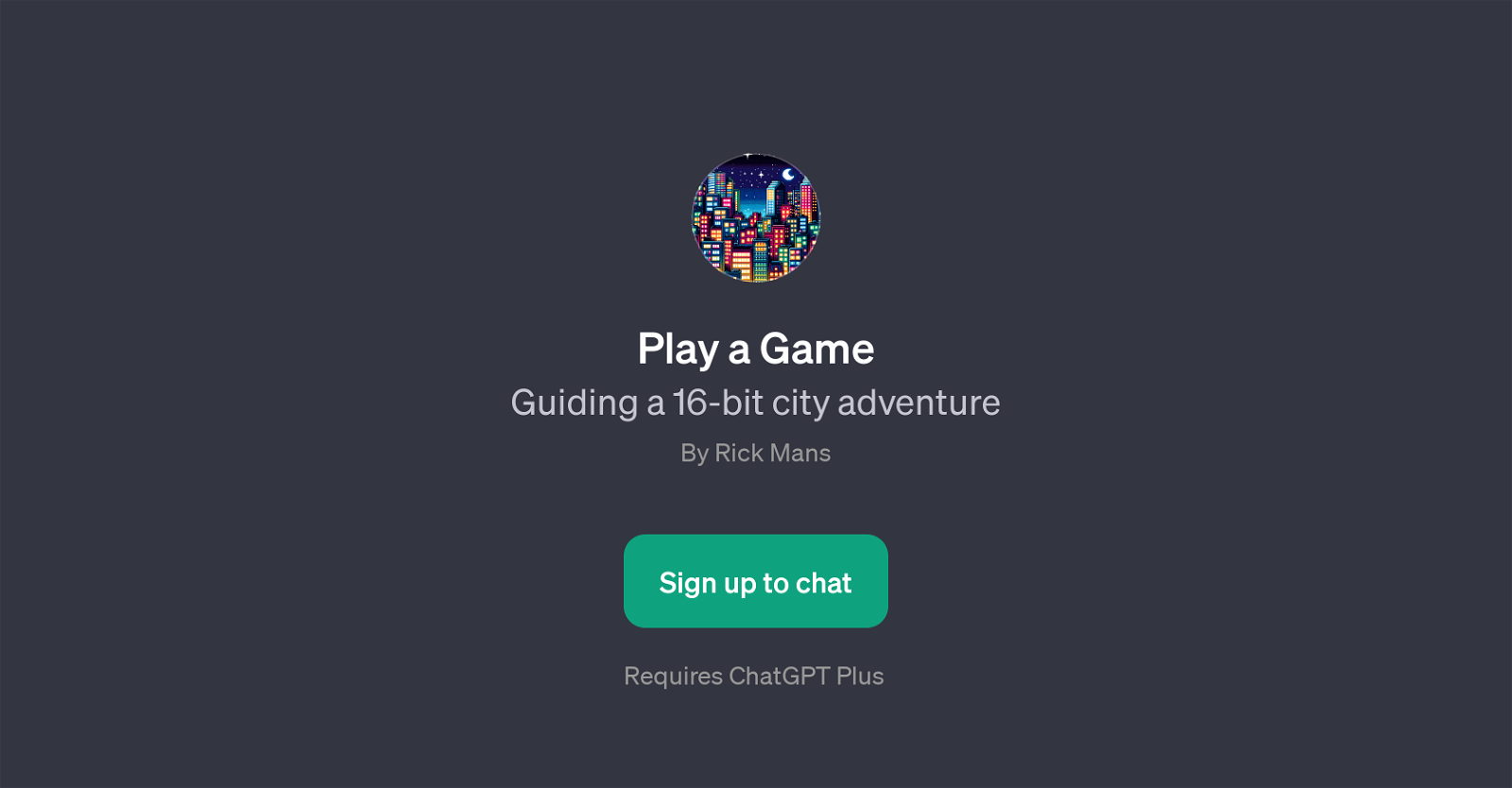 Play a Game website