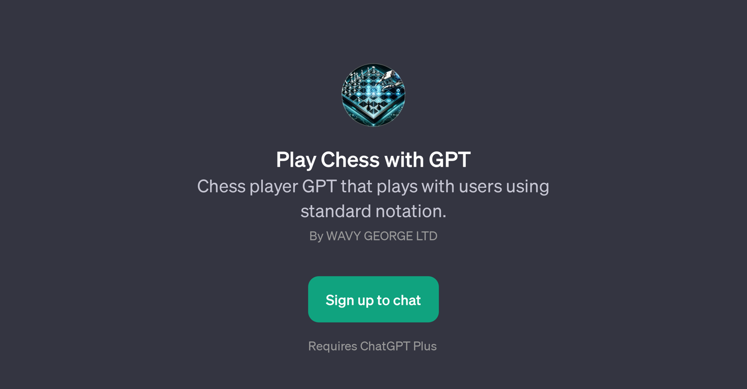 Play Chess with GPT website