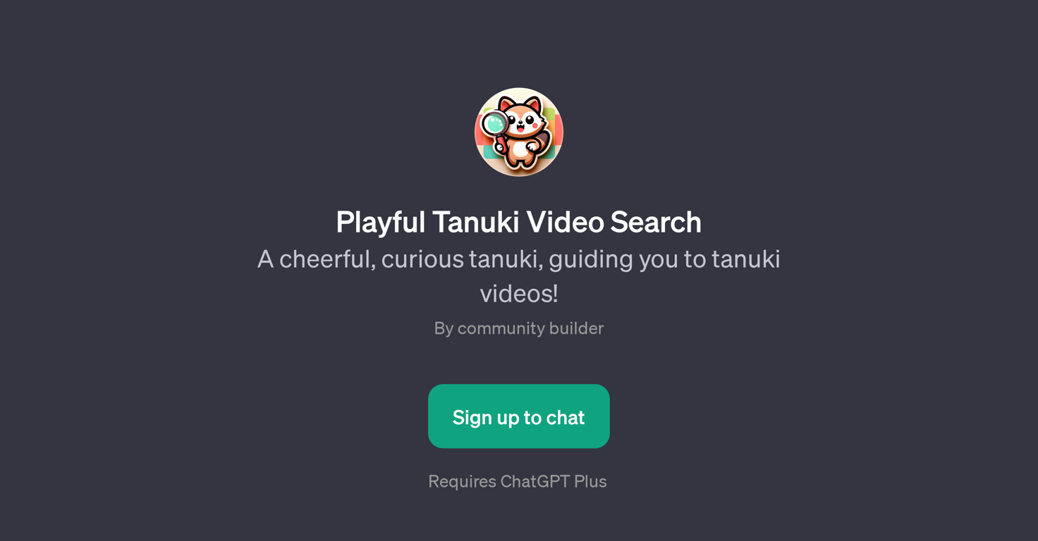 Playful Tanuki Video Search website