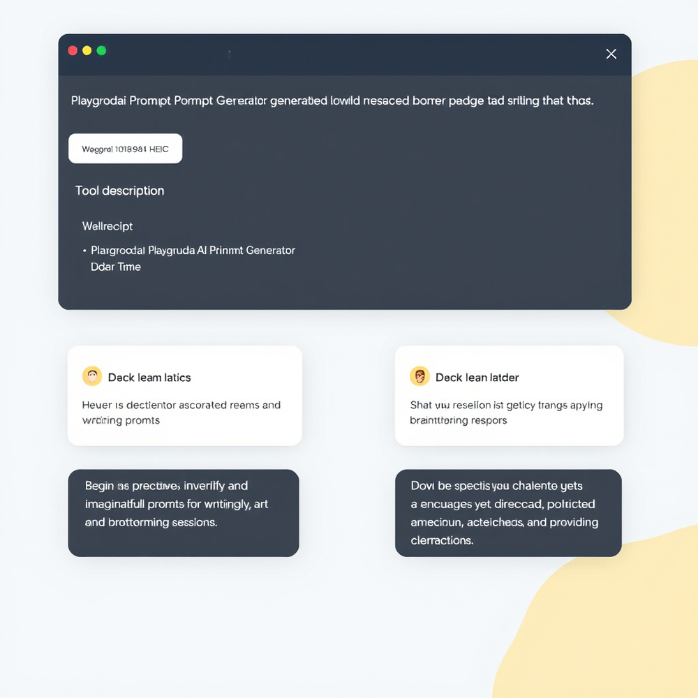 Playgroudai Prompt Generator website