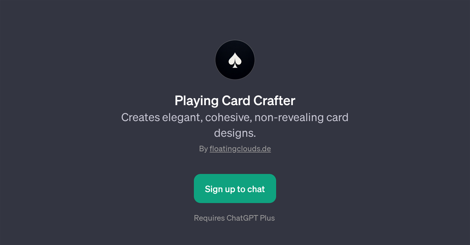 Playing Card Crafter website