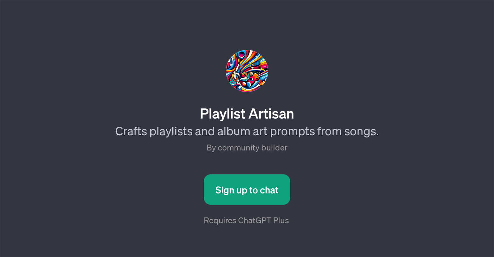 Playlist Artisan website