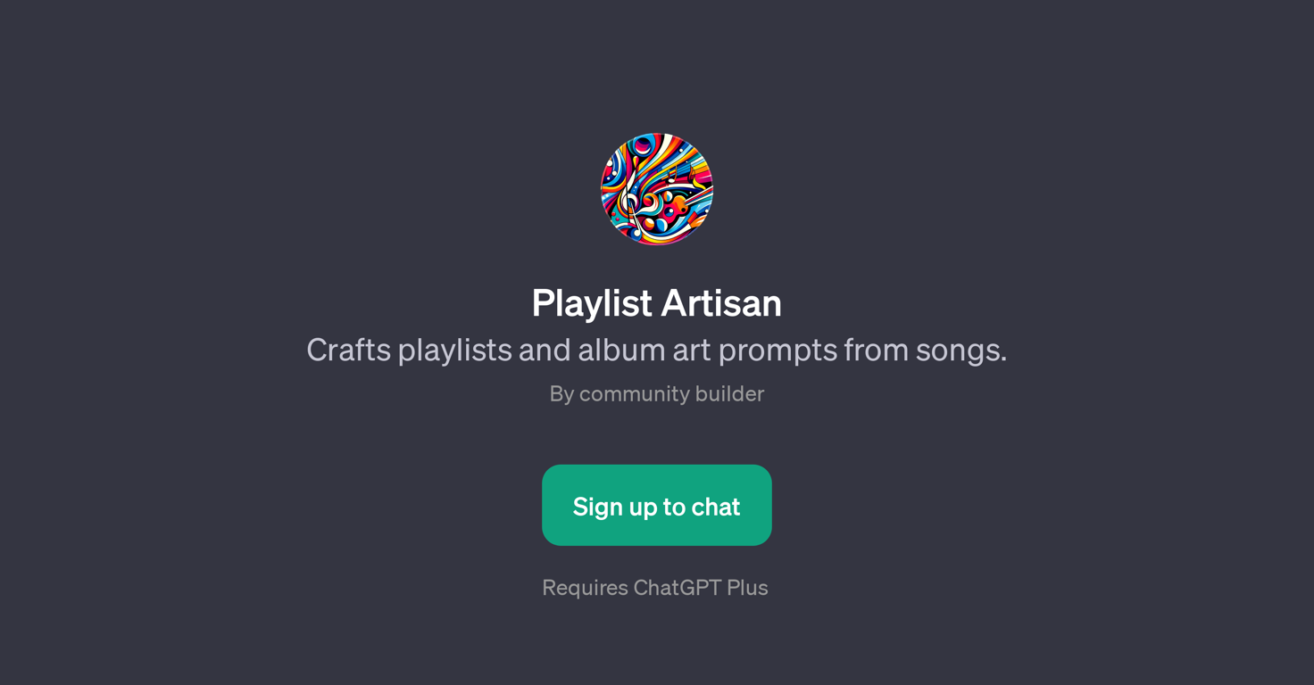 Playlist Artisan website
