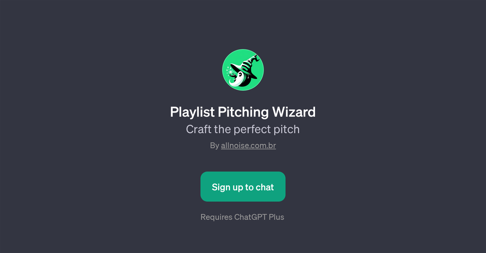 Playlist Pitching Wizard website