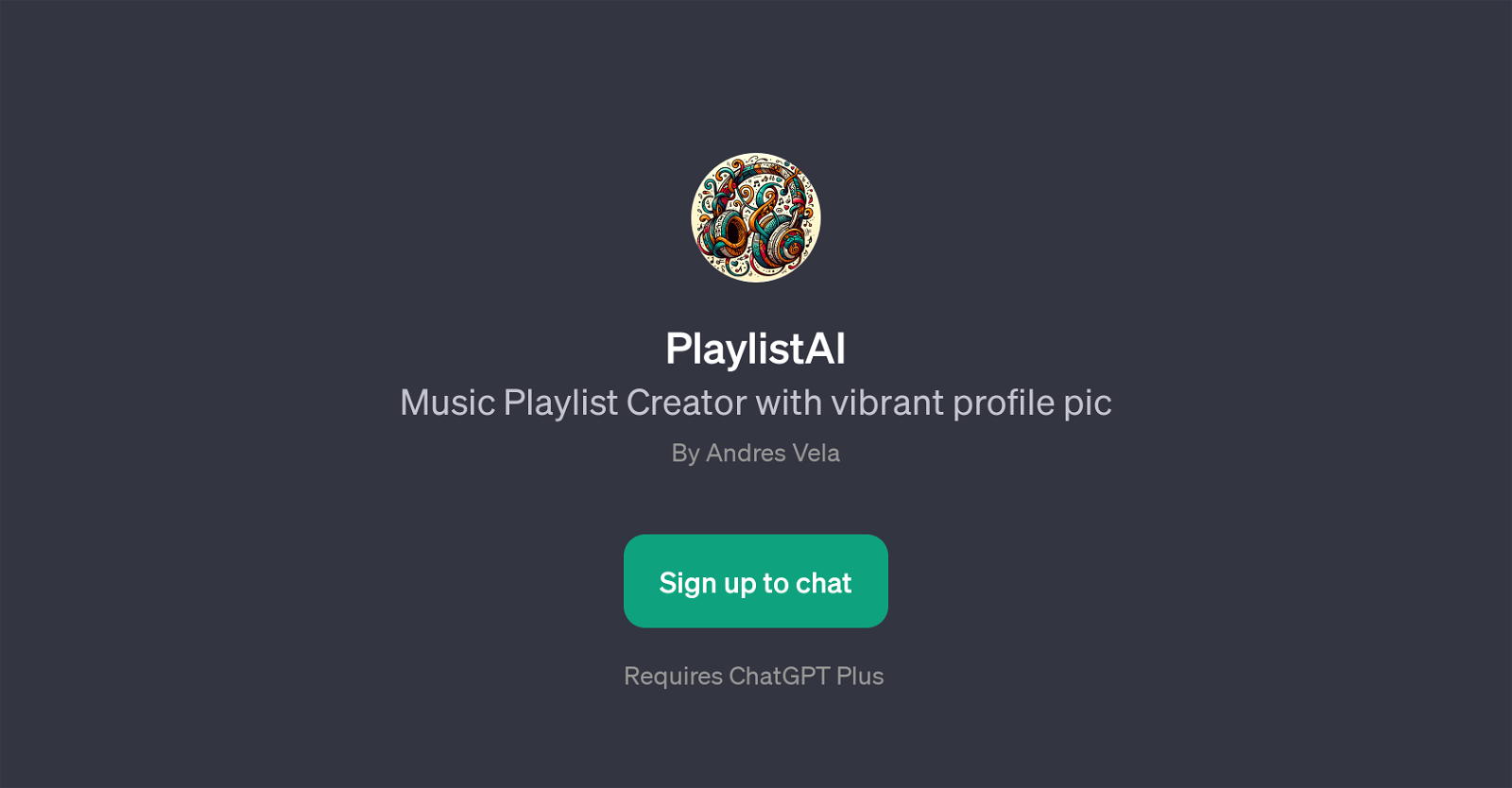 PlaylistAI website