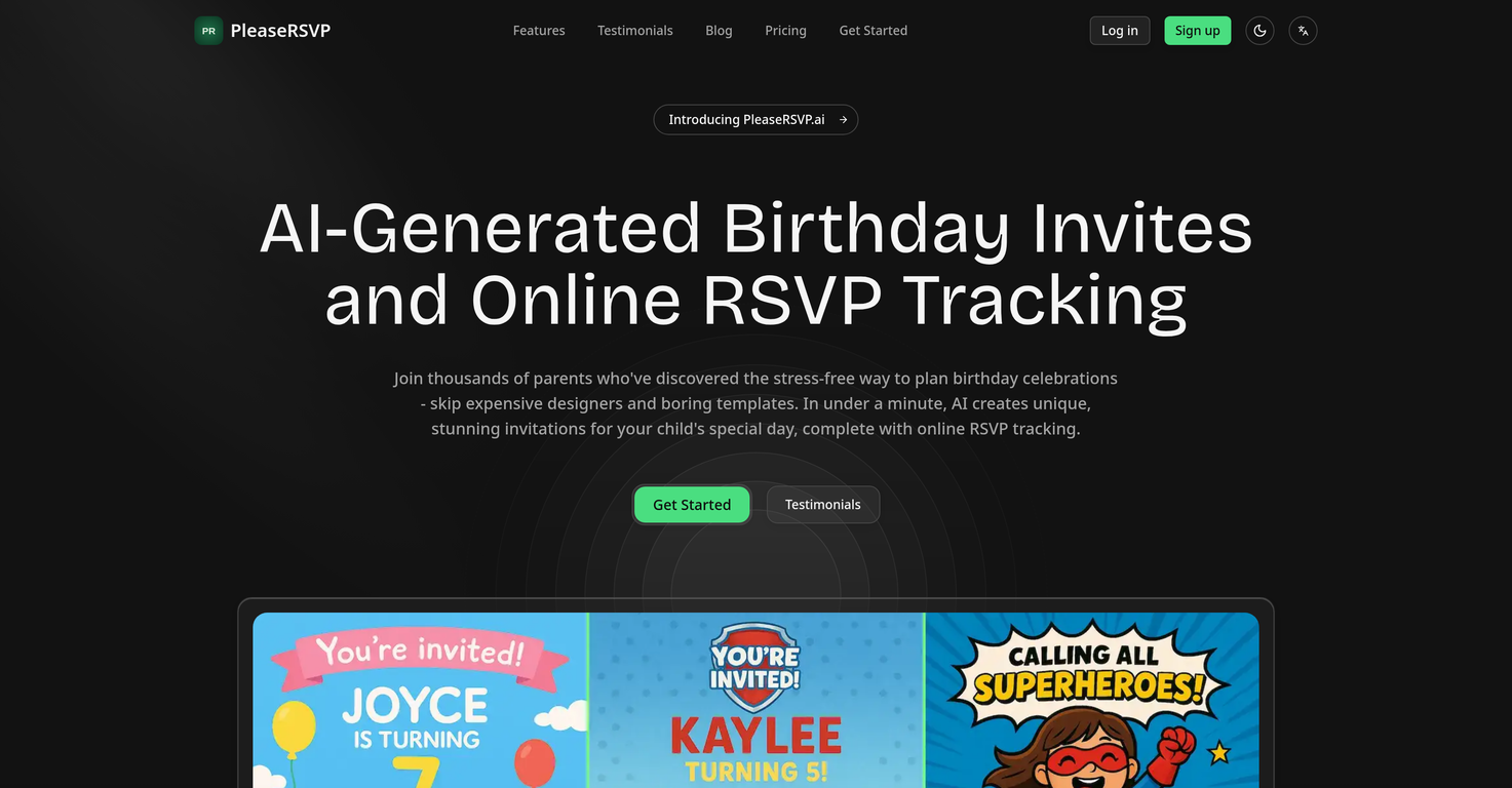 PleaseRSVP AI website