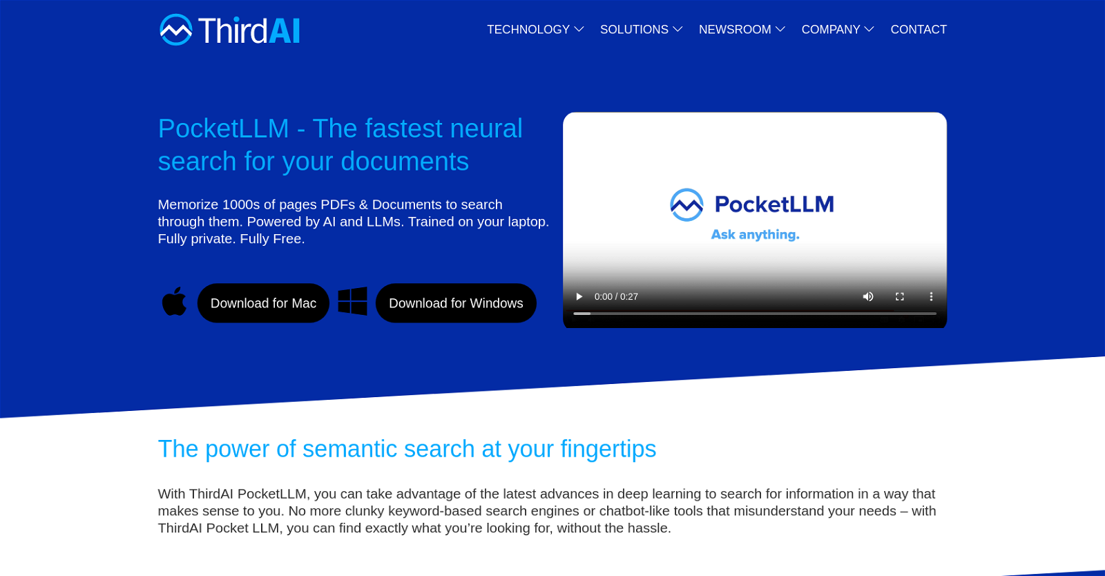 Pocket LLM website