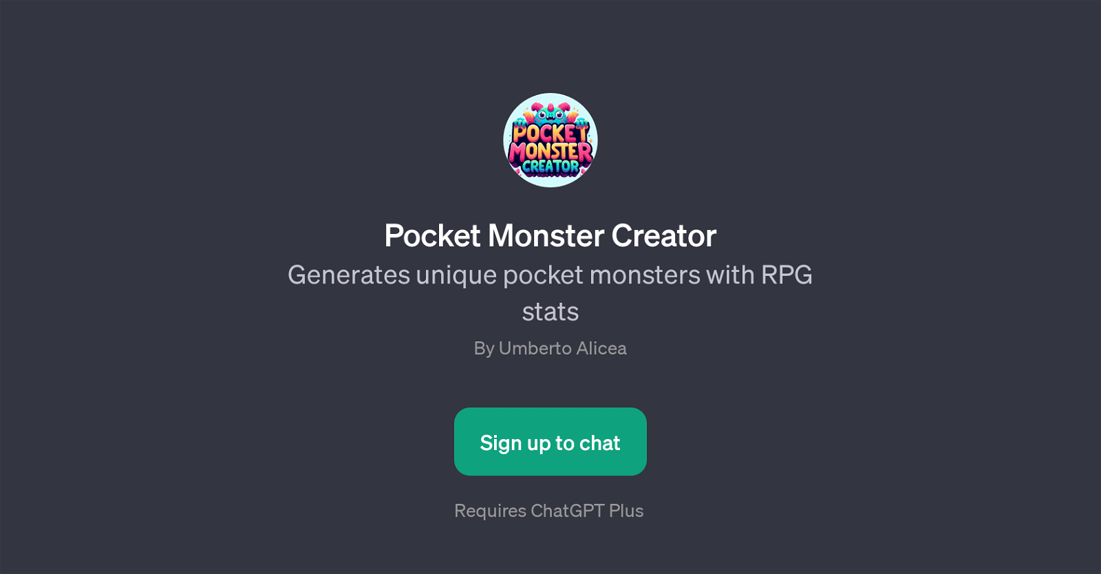 Pocket Monster Creator website