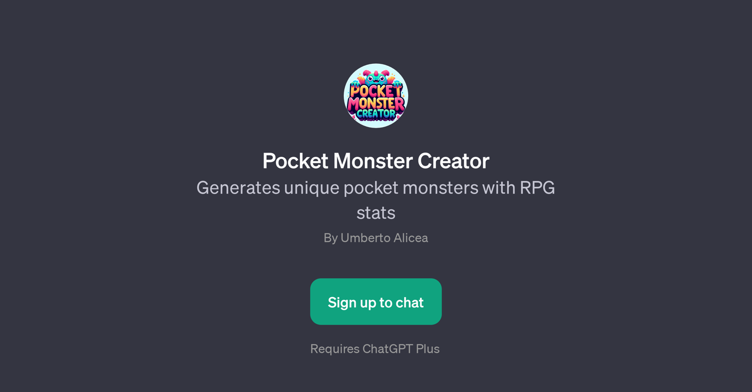 Pocket Monster Creator website