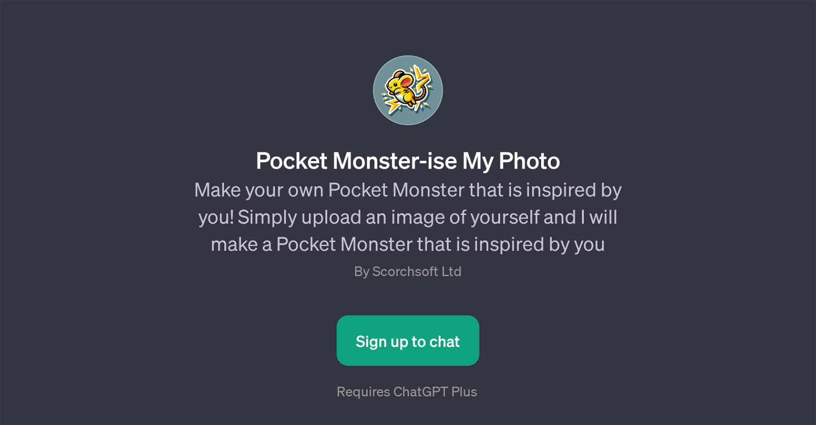 Pocket Monster-ise My Photo website