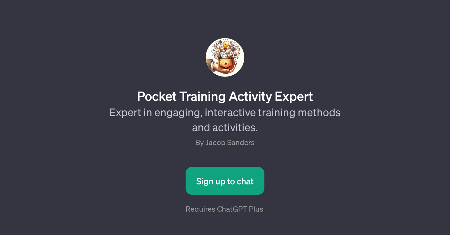 Pocket Training Activity Expert website