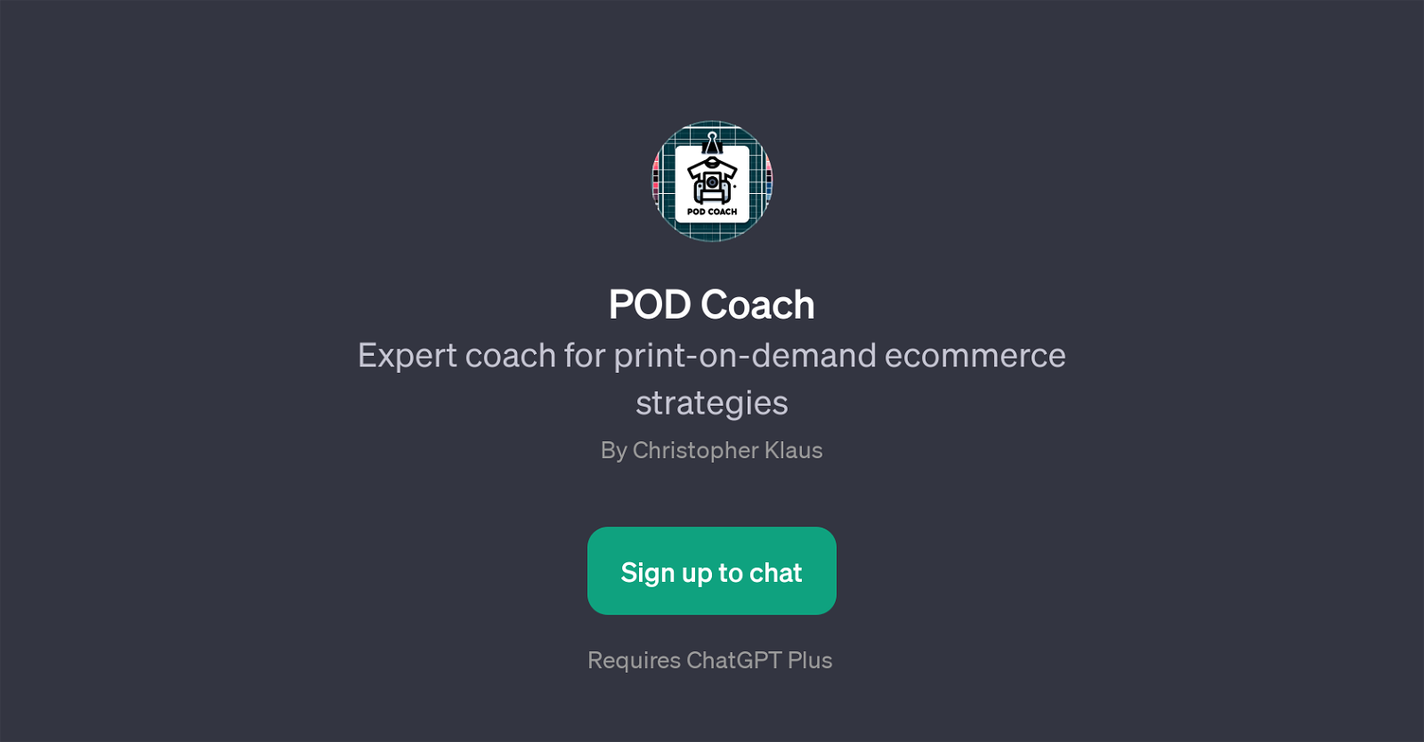 POD Coach website