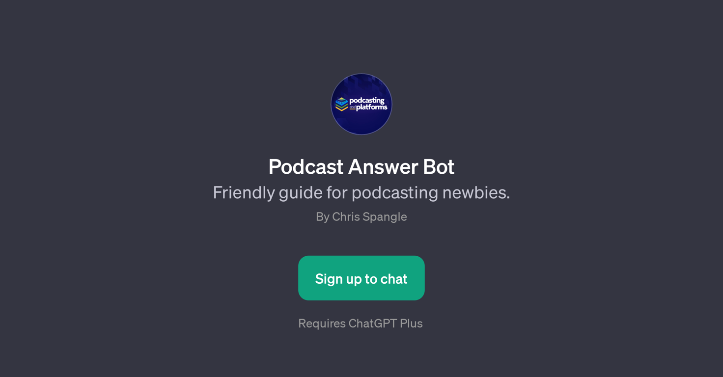 Podcast Answer Bot website