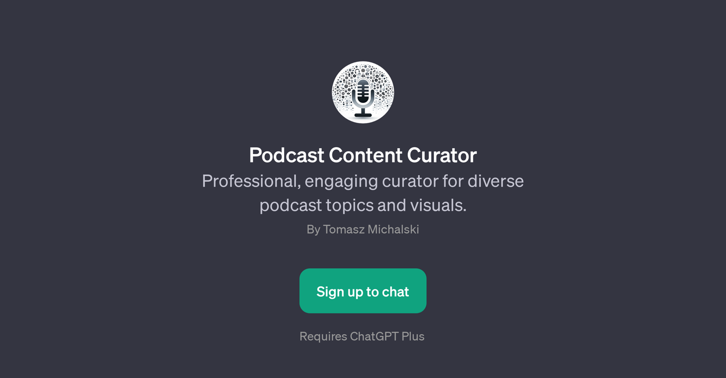 Podcast Content Curator website