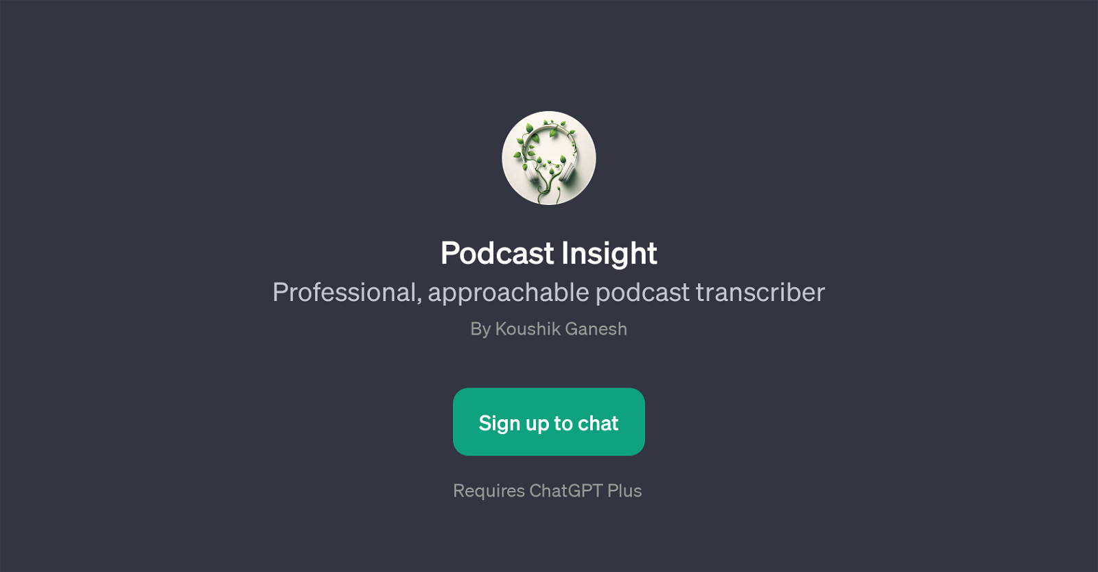 Podcast Insight website