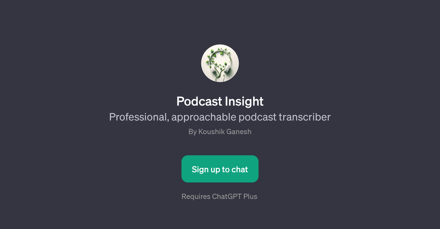 Podcast Insight website