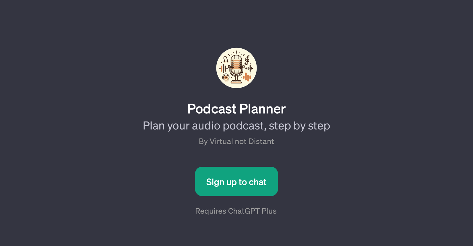 Podcast Planner website
