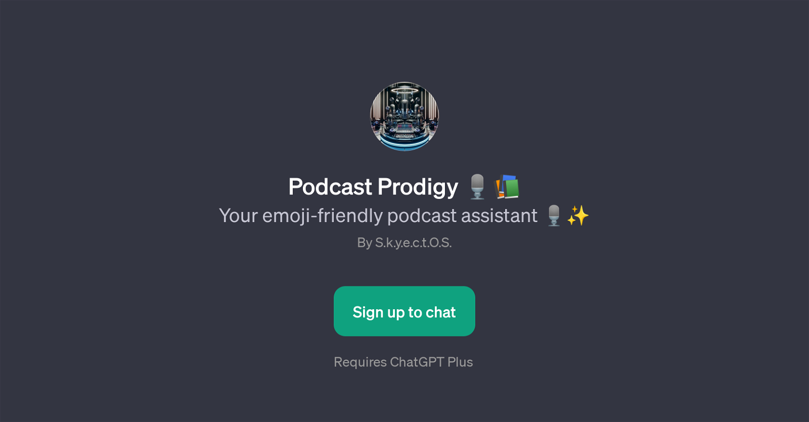Podcast Prodigy website
