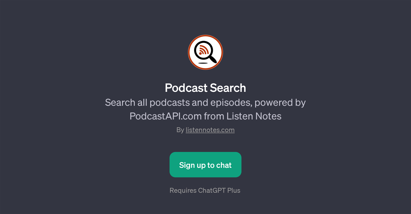 Podcast Search website