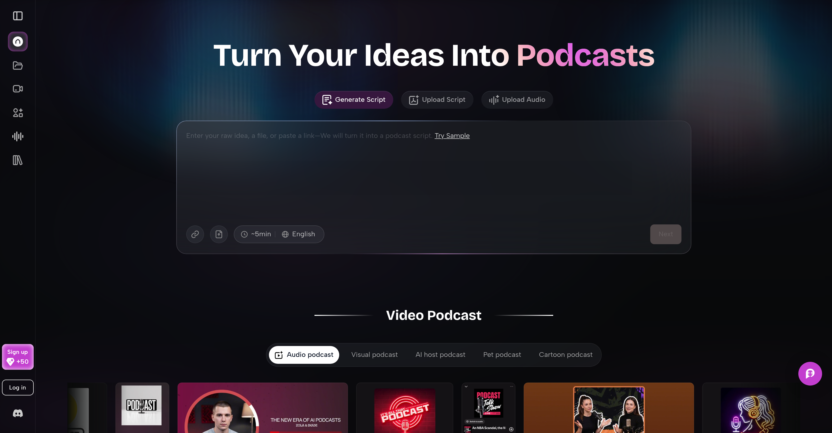 PodcastorAI screenshot 1 PodcastorAI screenshot 1