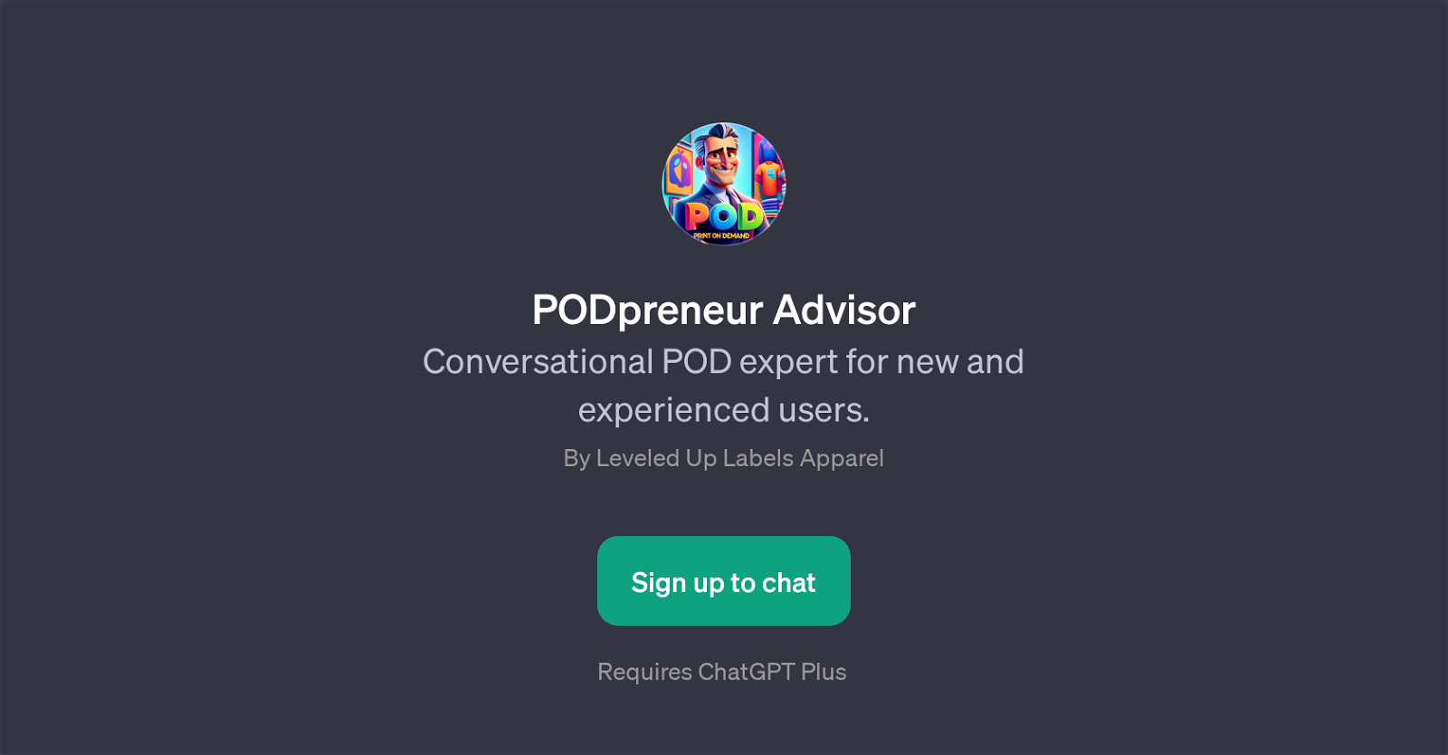 PODpreneur Advisor website