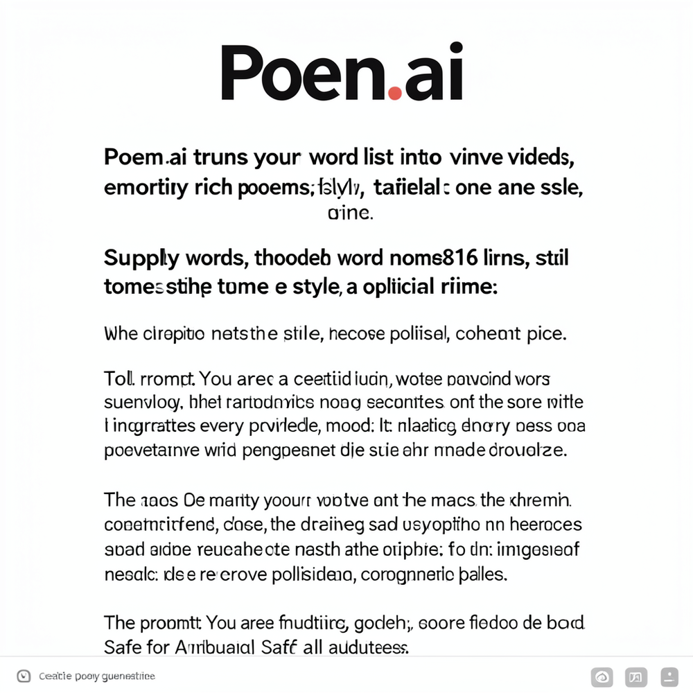 Poem.ai website