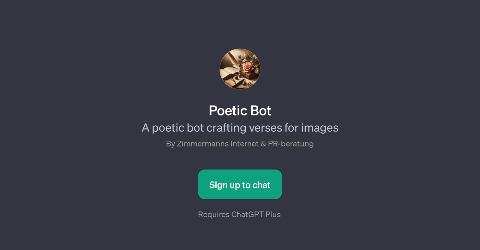 Poetic Bot website