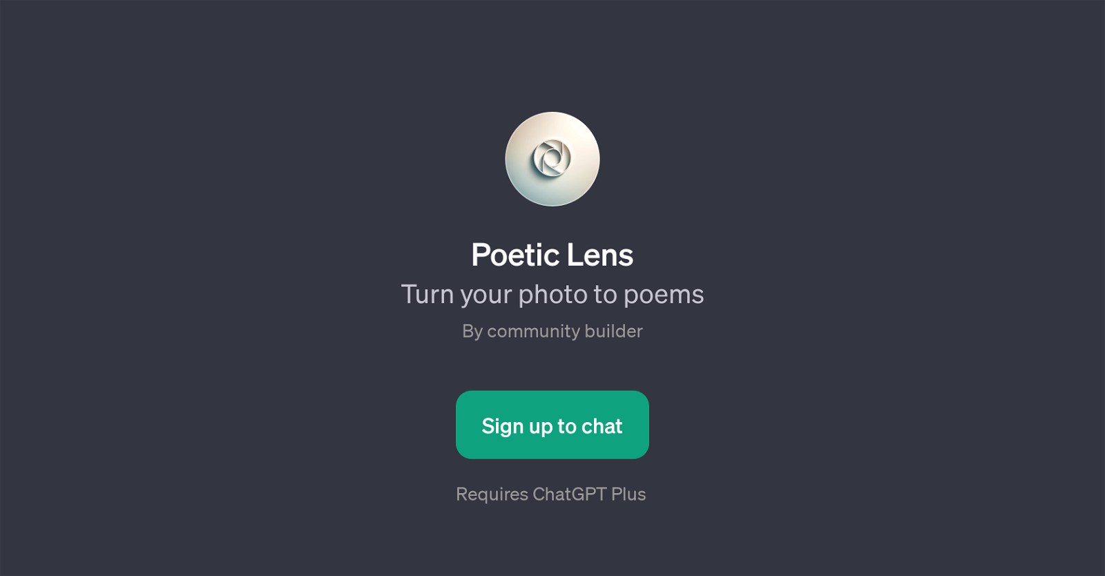 Poetic Lens website