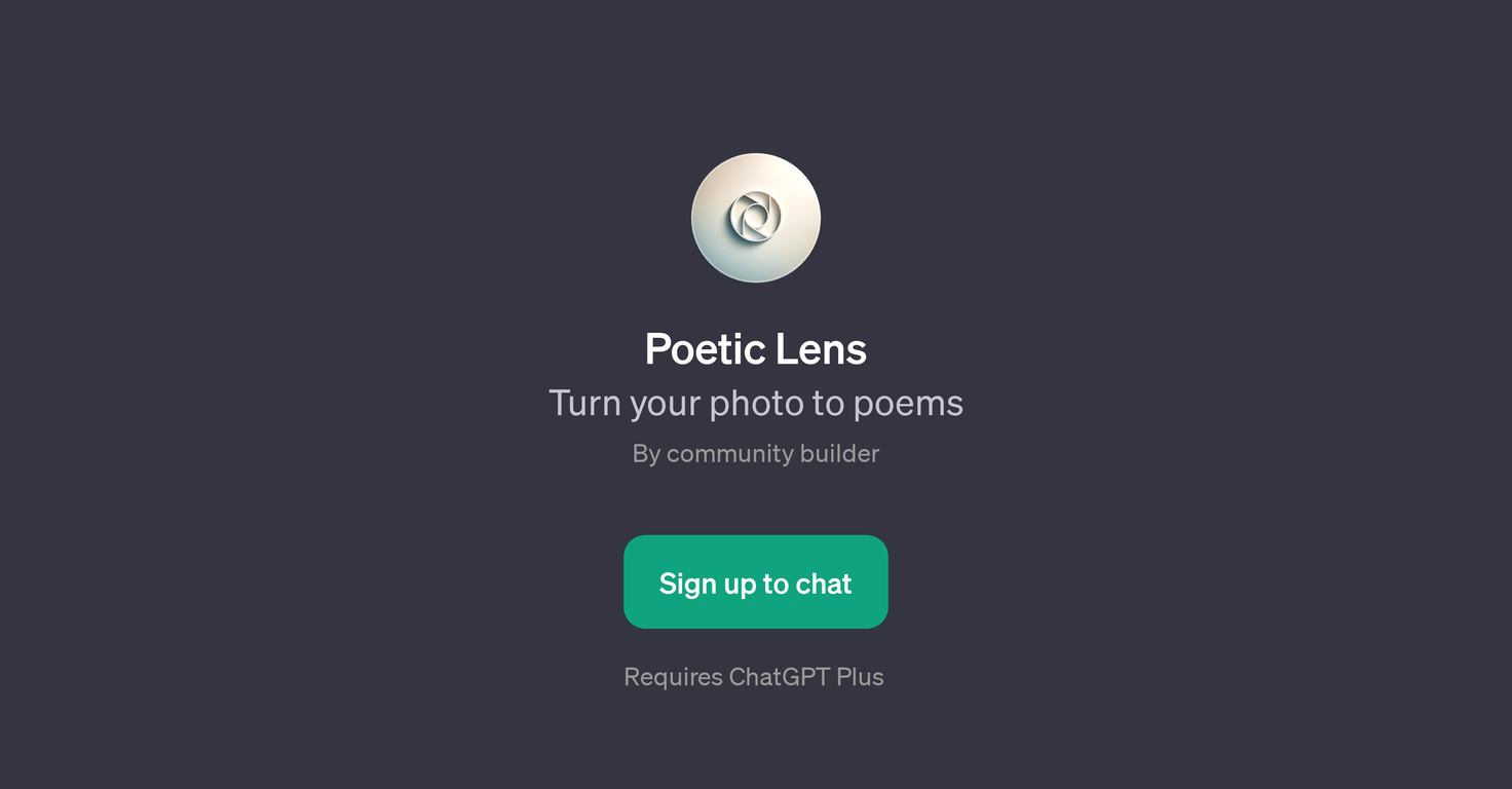 Poetic Lens website