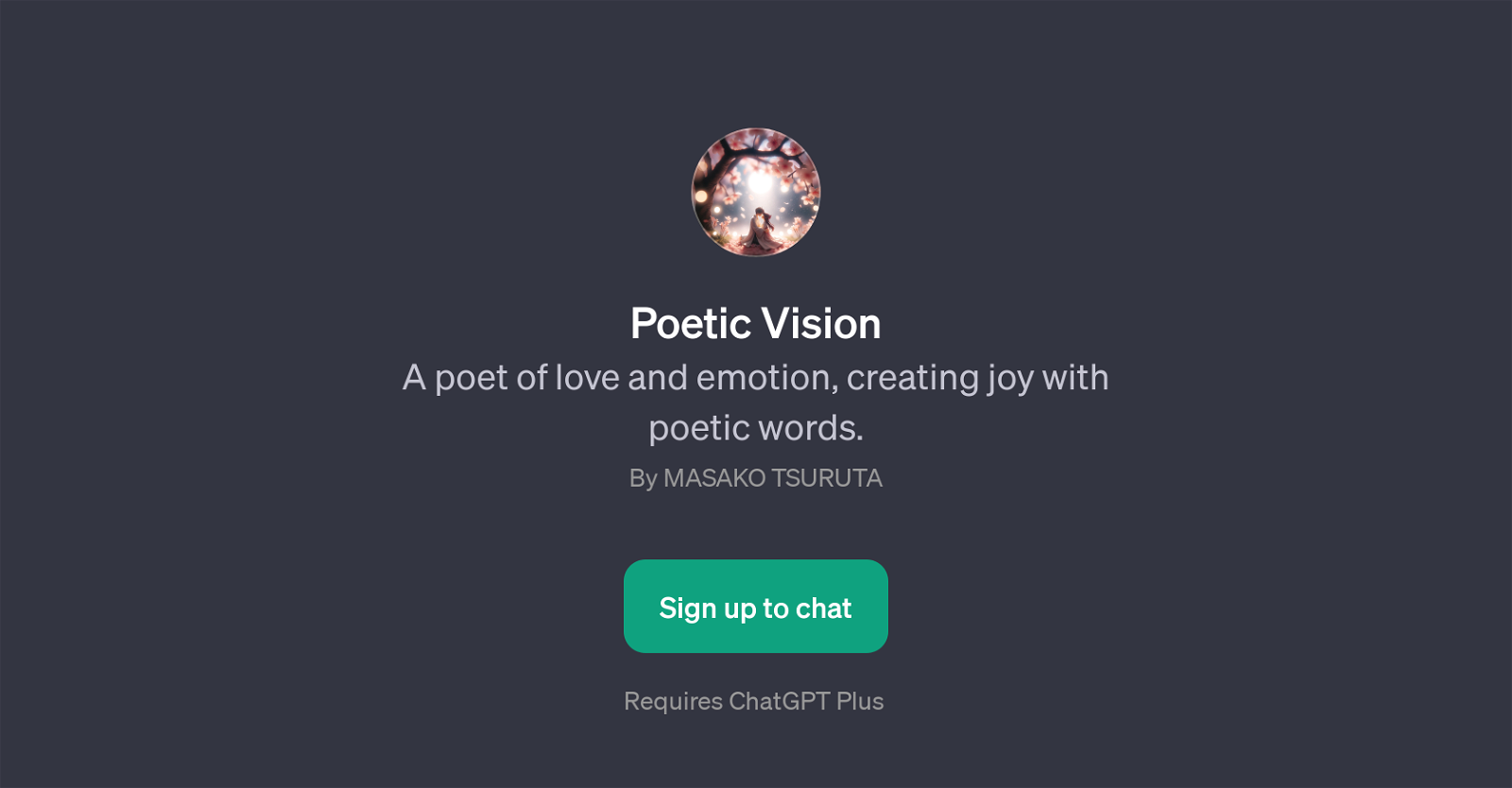 Poetic Vision website