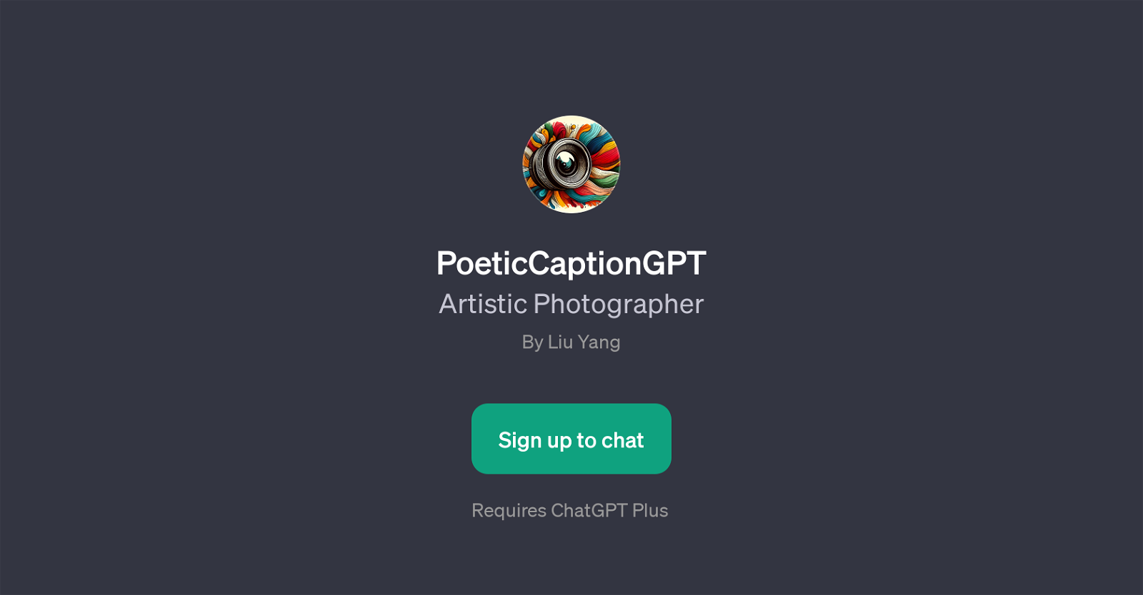 PoeticCaptionGPT website