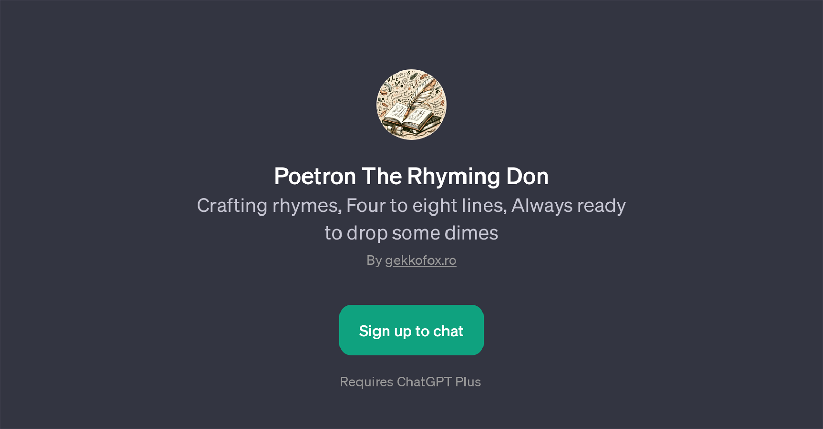 Poetron The Rhyming Don website