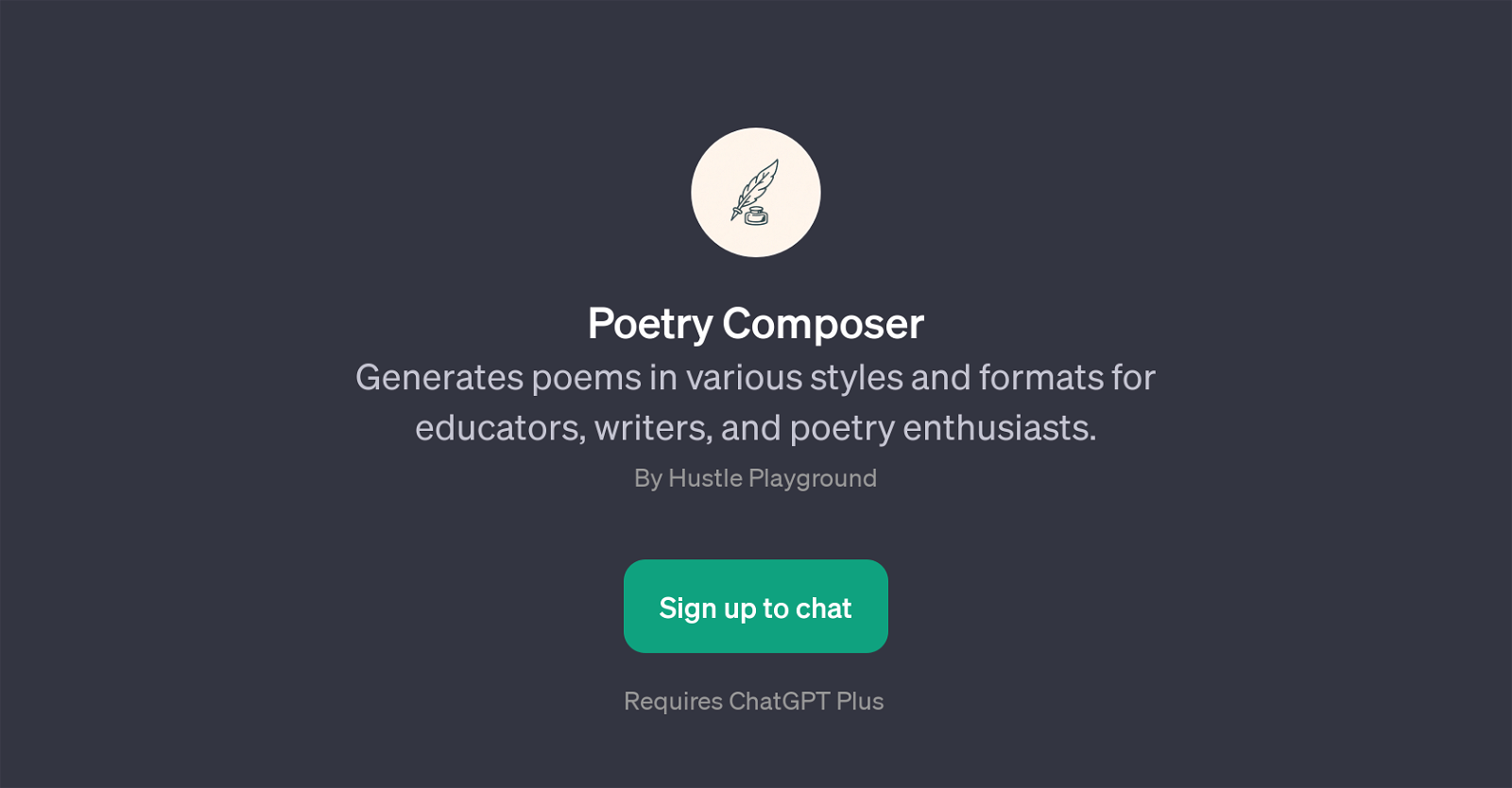 Poetry Composer website