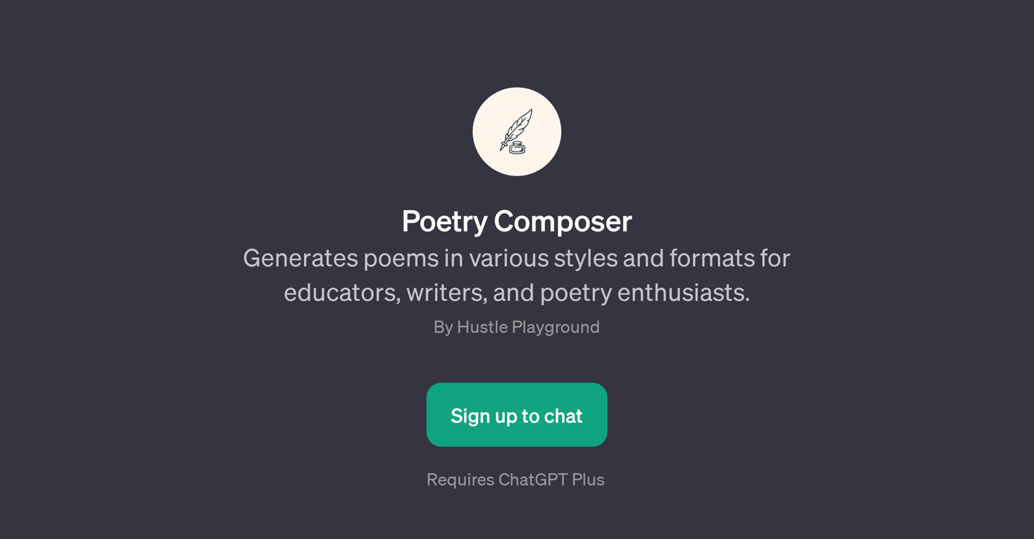 Poetry Composer website
