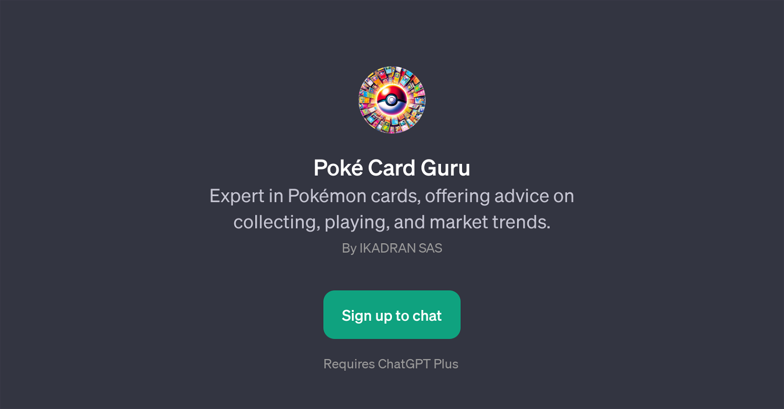 Pok Card Guru website
