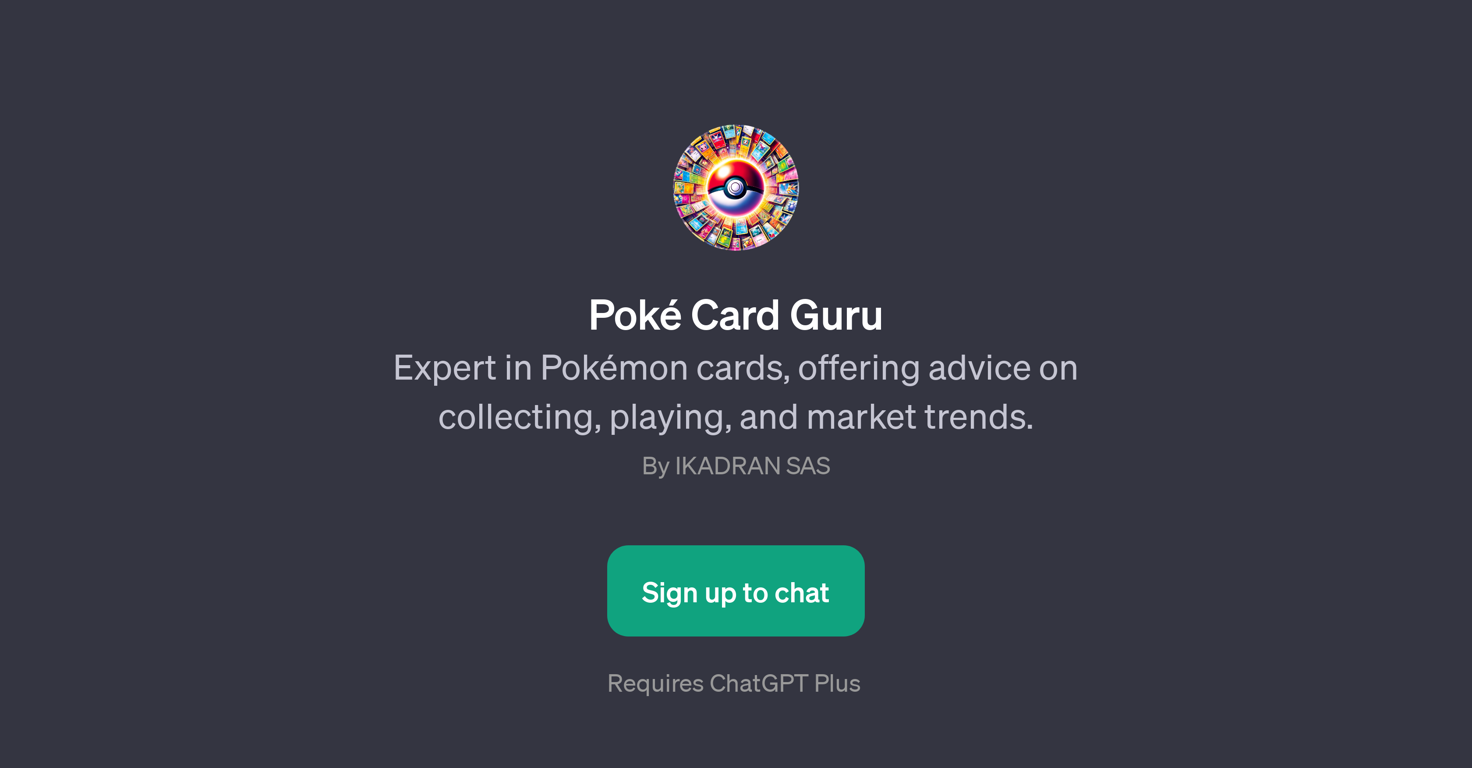 Pok Card Guru website